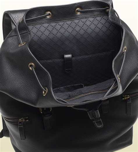 black on black gucci backpack|black gucci backpack for men.